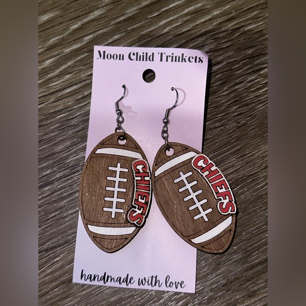 Chiefs earrings